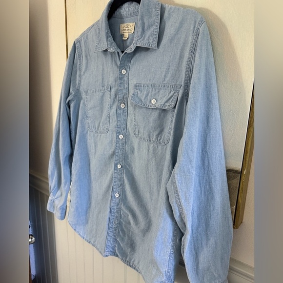 LUCKY BRAND Women's Long Sleeve Button Up Denim Boyfriend Shirt Size Small - Picture 3 of 6
